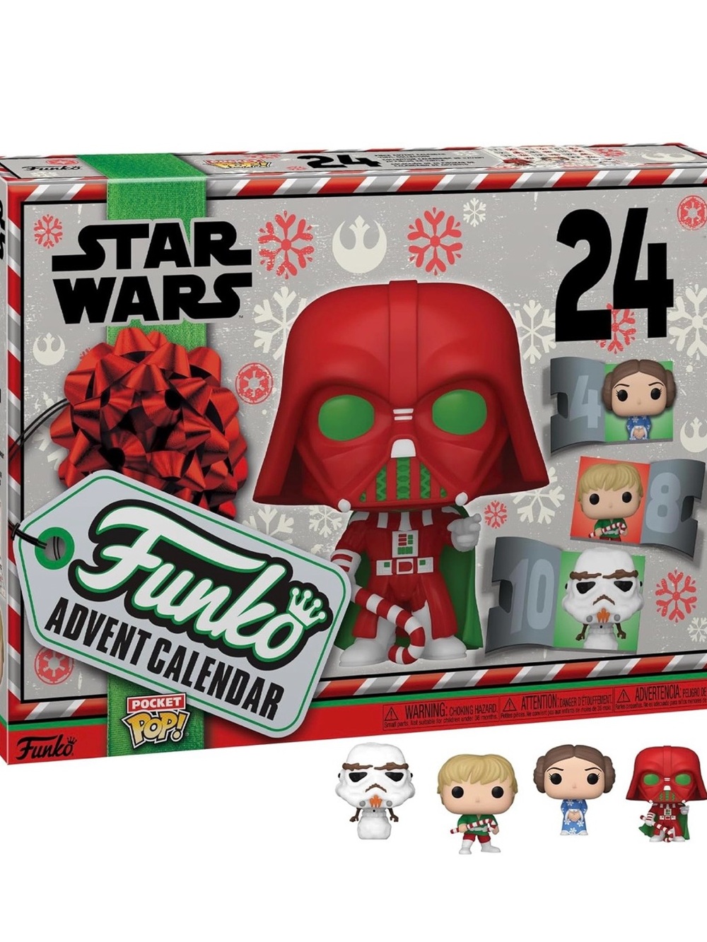 Star Wars Holiday Advent Calendar Pop! Figures - Red & Green Accents